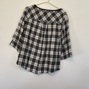 Fanny Couture Maglia shine pocket plaid “shine Style long sleeve shirt m